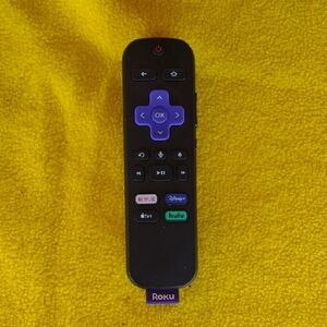 Roku Black and Purple Streaming Remote NWOT